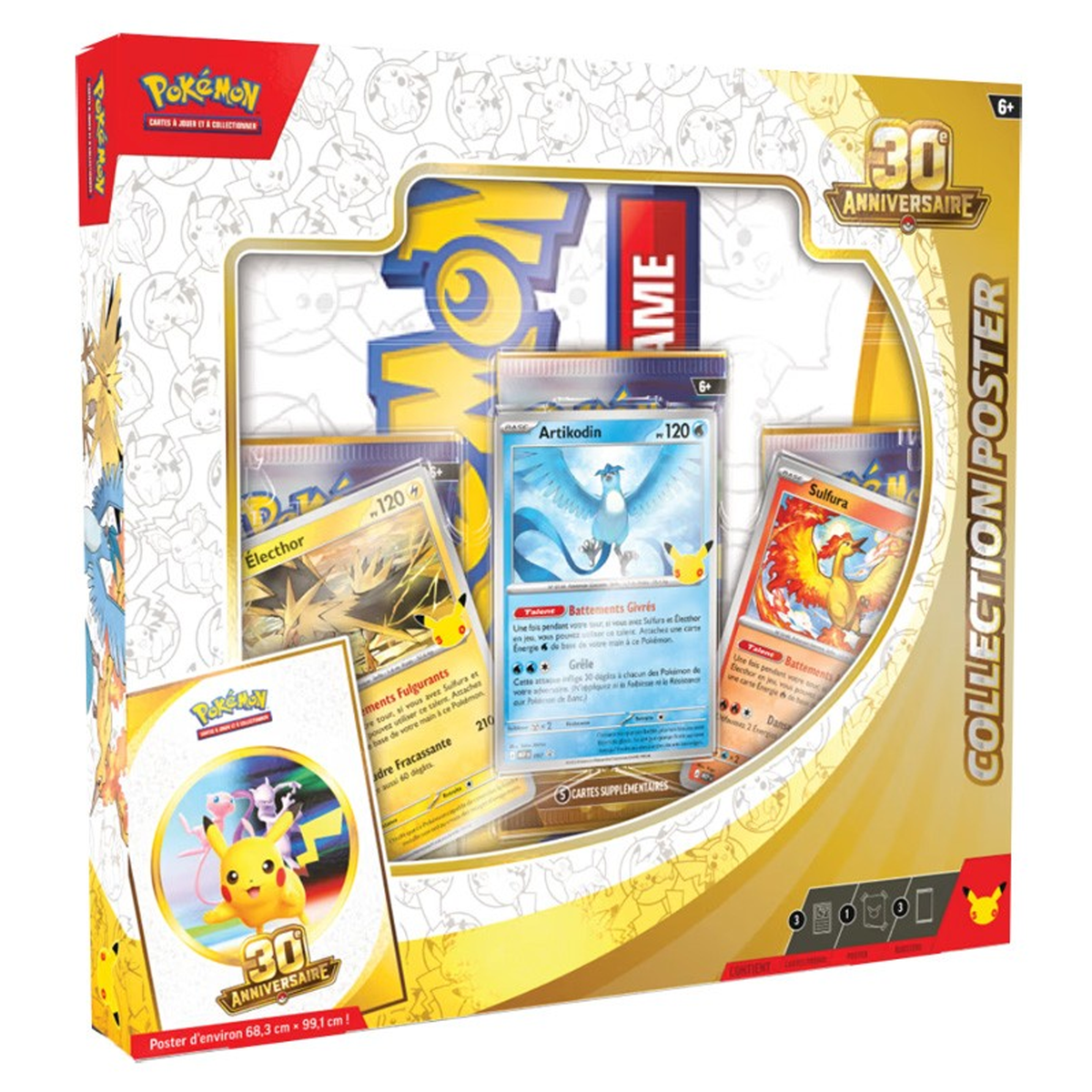 Coffret Collection Poster Pokémon 30e Anniversaire